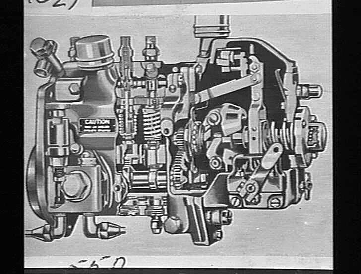 Photograph - H.V. McKay Massey Harris, Sectional Diagram Model 55 Tractor Engine, Sunshine, Victoria, circa 1930s-1940s